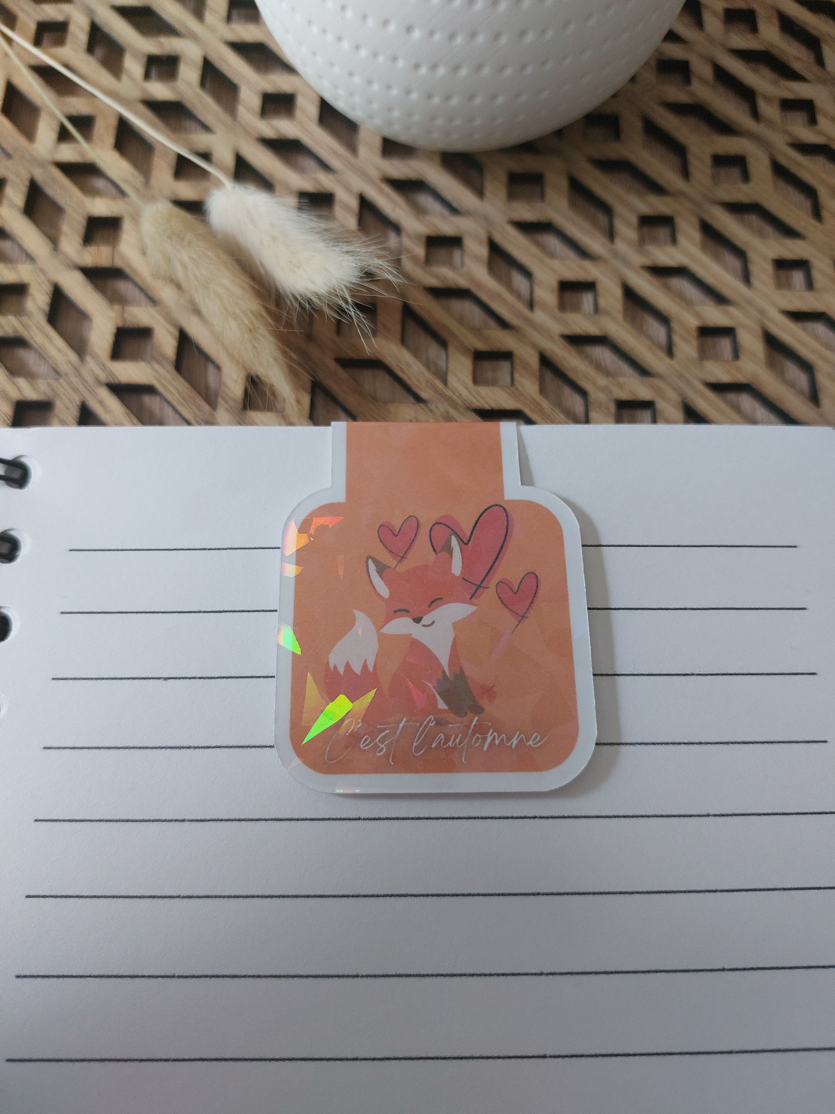 Marque-pages magnétique - C'est l'automne