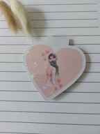 Marque-pages magnétique - Coeur rosé