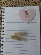 Marque-pages magnétique - Coeur rosé