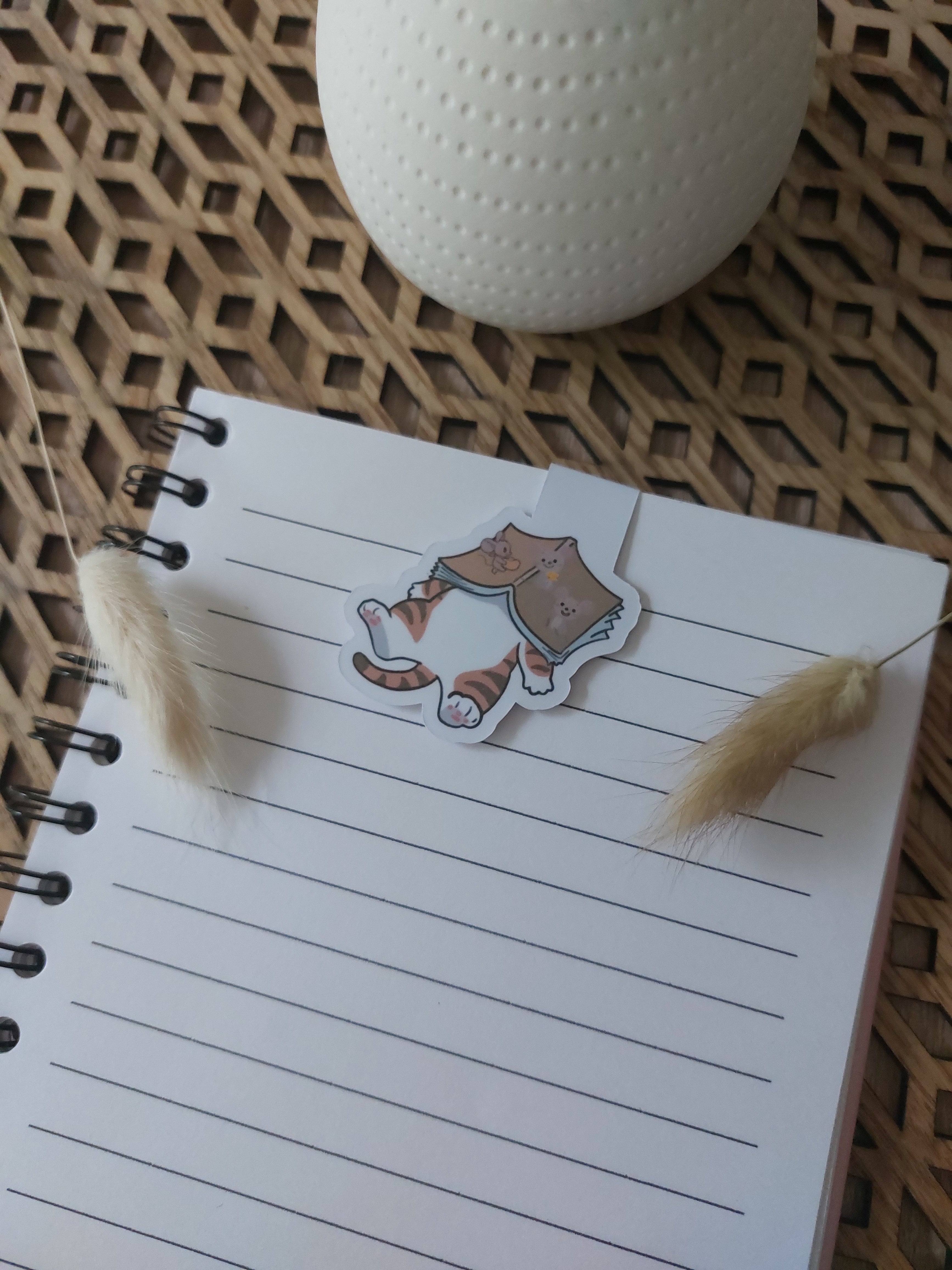 Marque-pages magnétique - Quand le chat n'est pas là