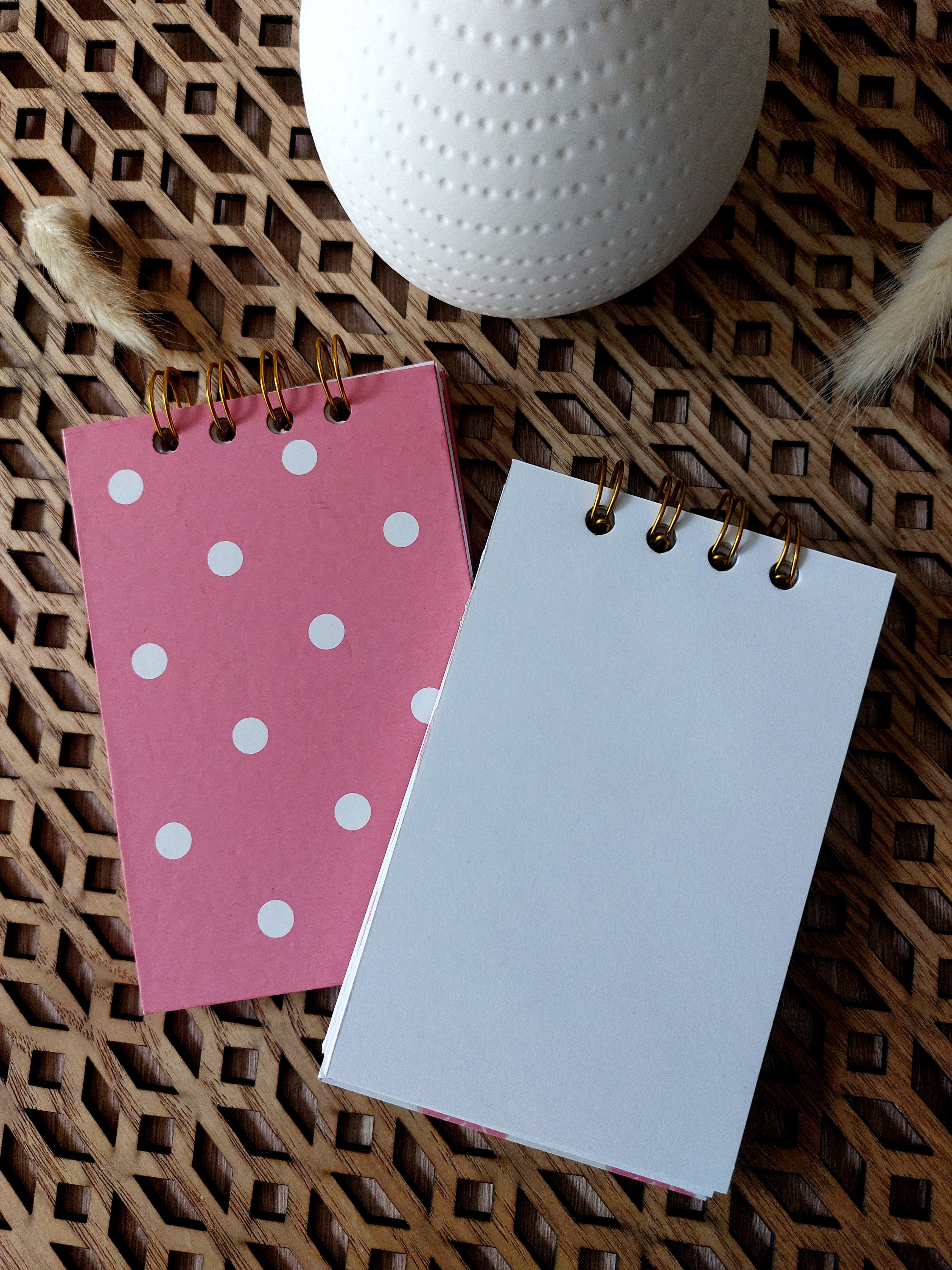 Mini carnet Rose à Pois