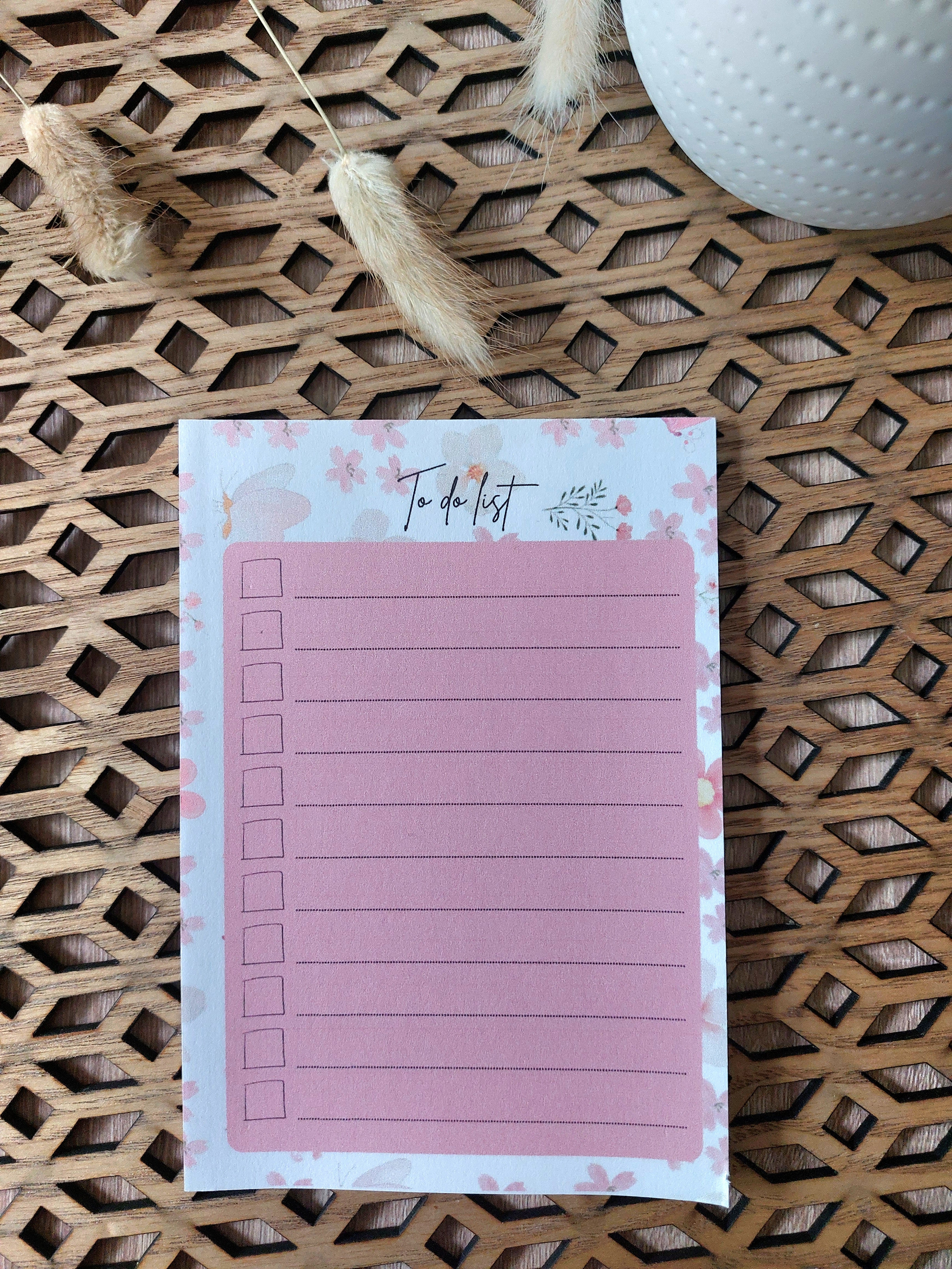 To-do list Floral Rose