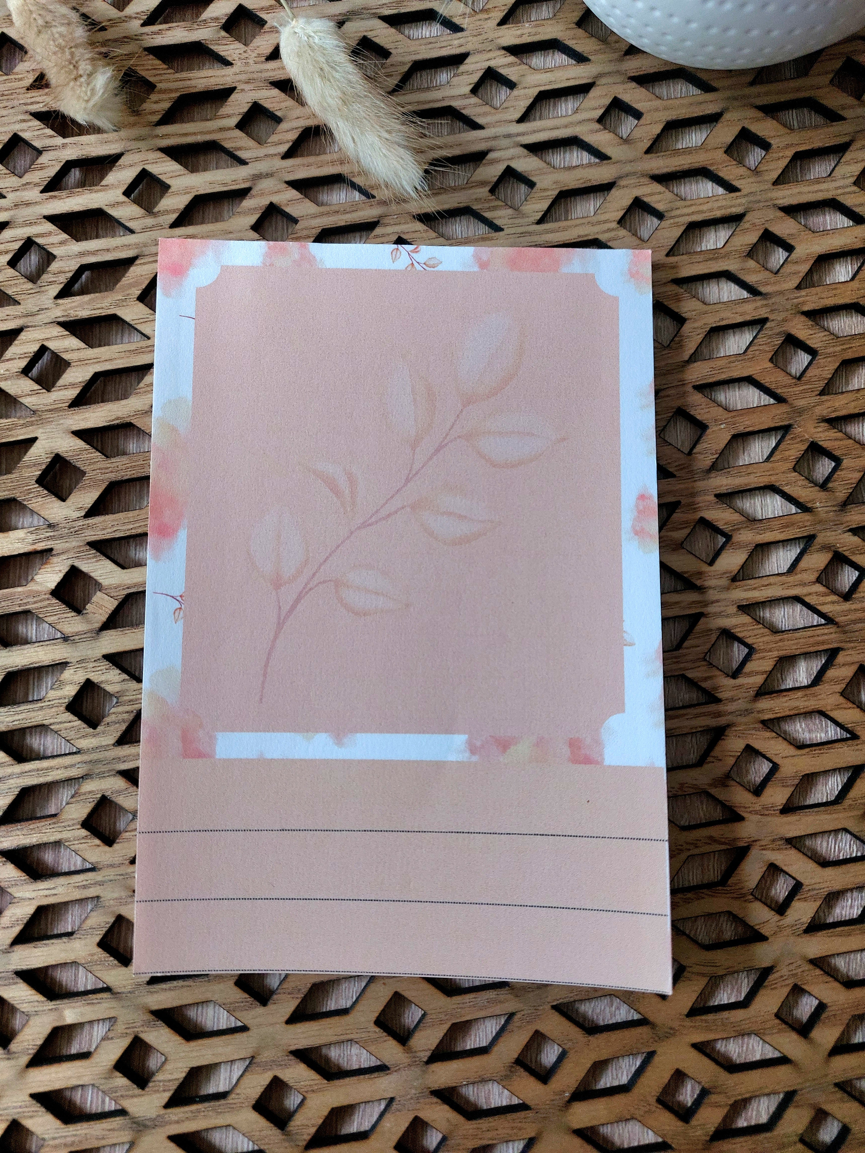 Bloc notes A6 - Nuage orangé