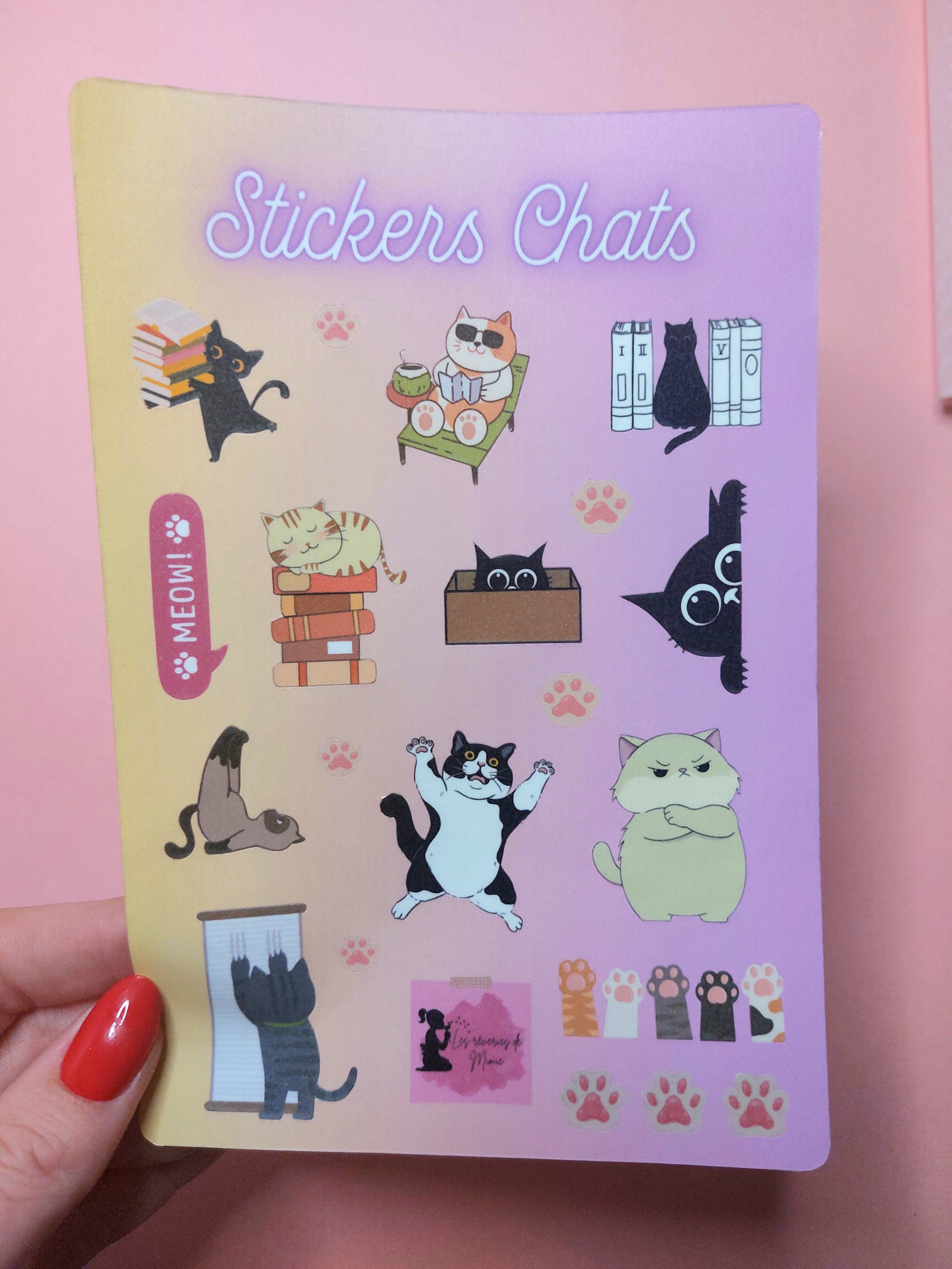 Planche Stickers - Chats