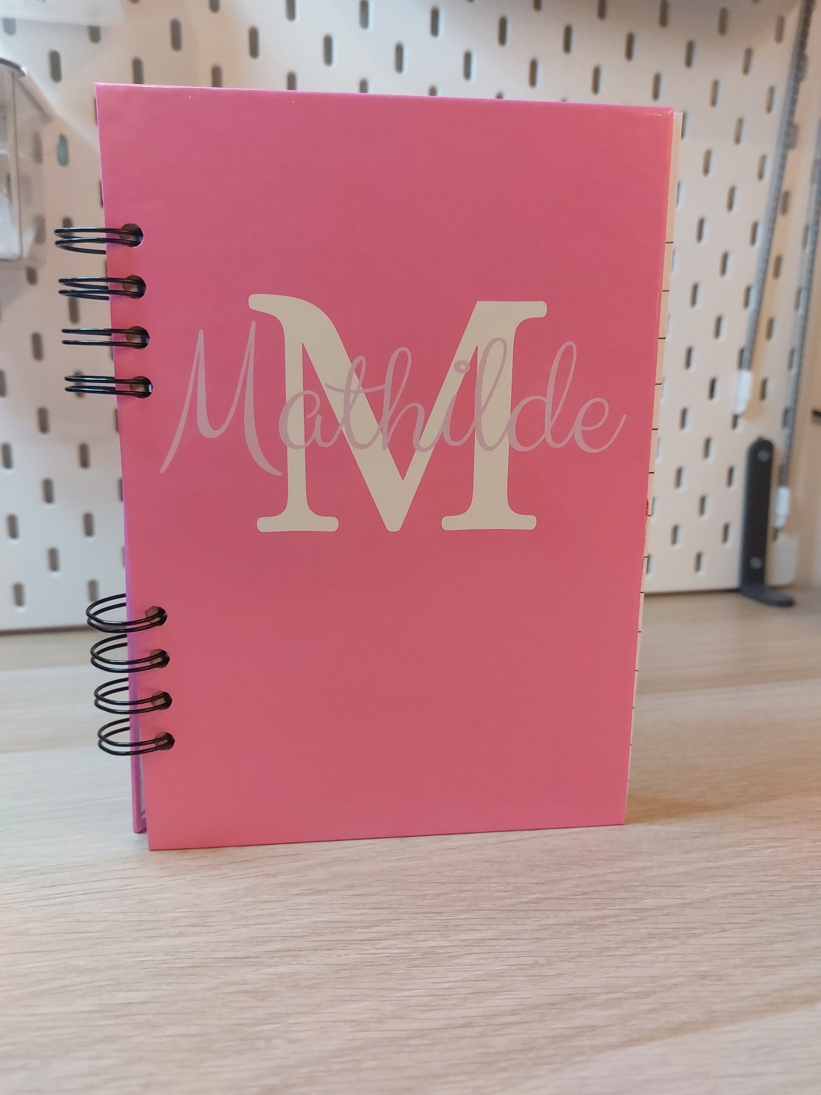 Carnet A5 à personnaliser - Prénom