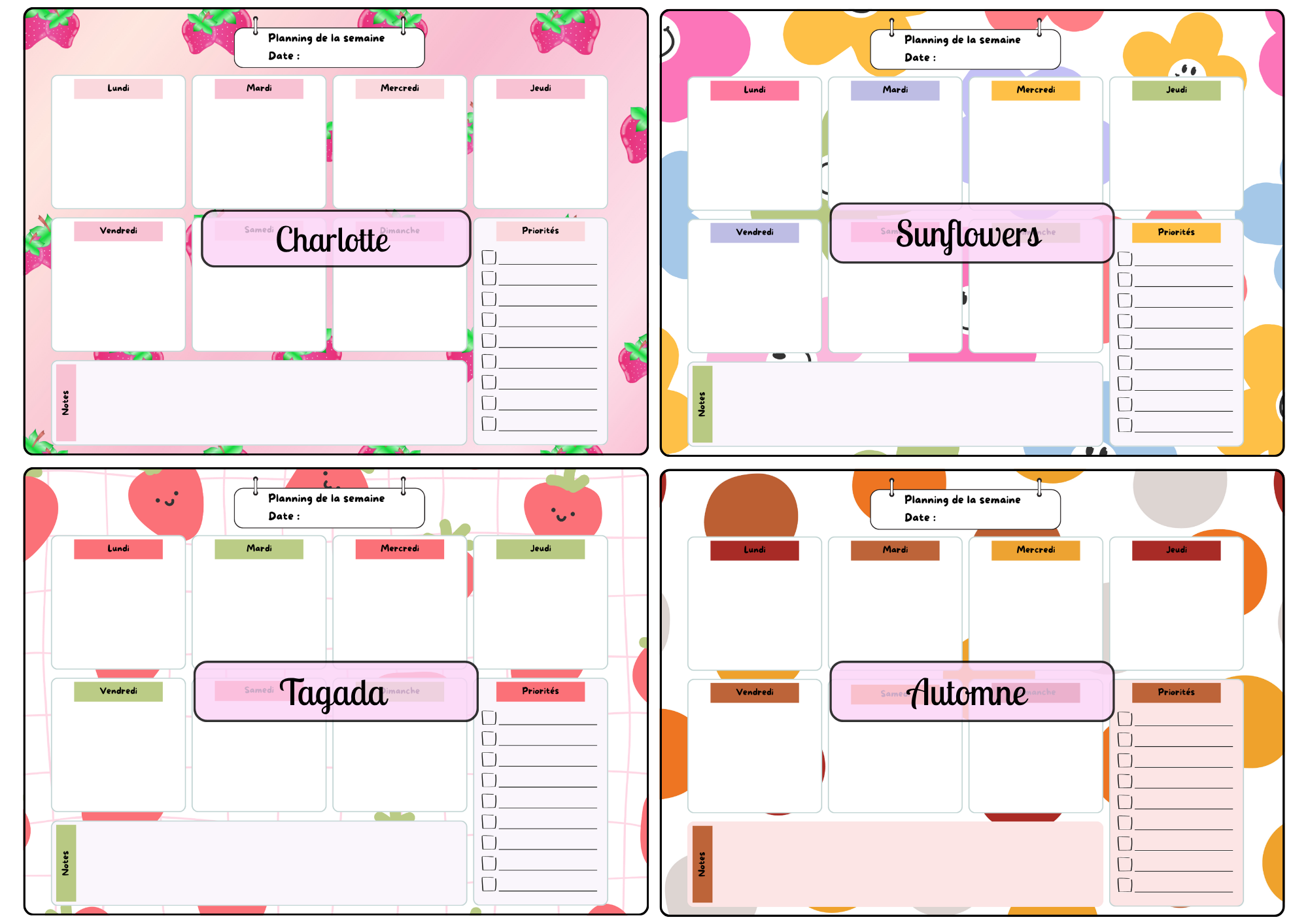 Planner Magnétique A5