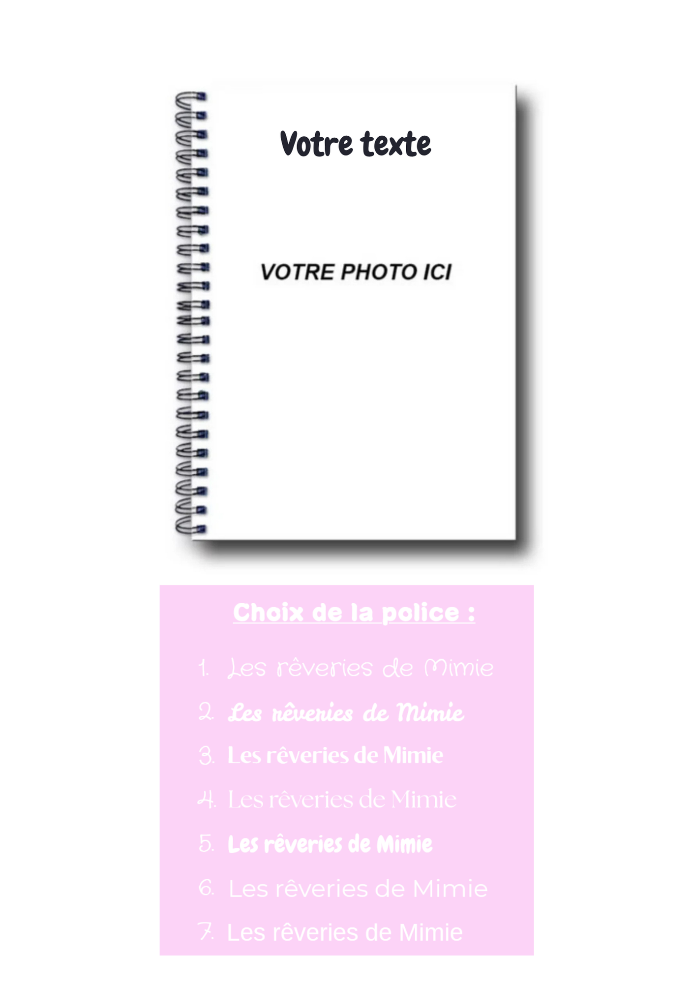 Carnet A5 à personnaliser - Image